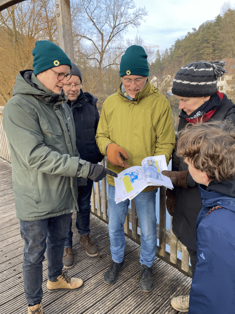 Ortsbegehung zum Hochwasserschutz in Blaustein