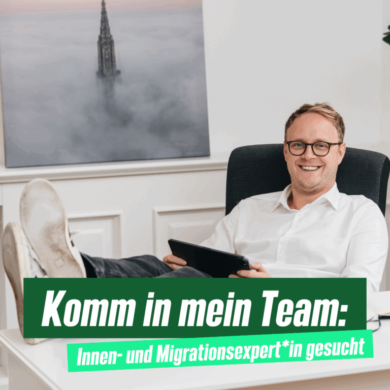 Stellenausschreibung: Innen- und Migrationsexpert*in gesucht!